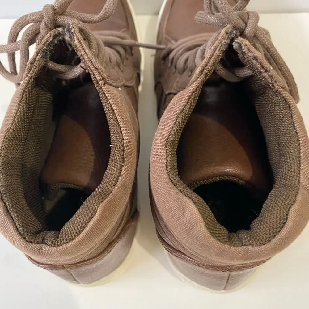 Kenneth Cole Reaction Cross Out Lace Up Shoes Ankle Boots Boys Size 5